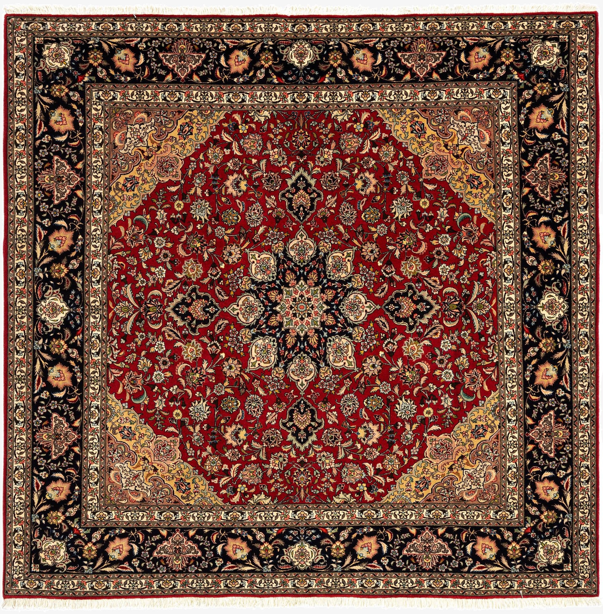  6' 7 x 6' 7 Tabriz Square Rug
