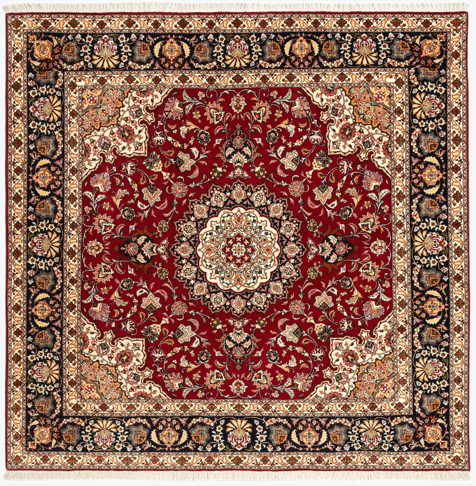  6' 6 x 6' 7 Tabriz Square Rug