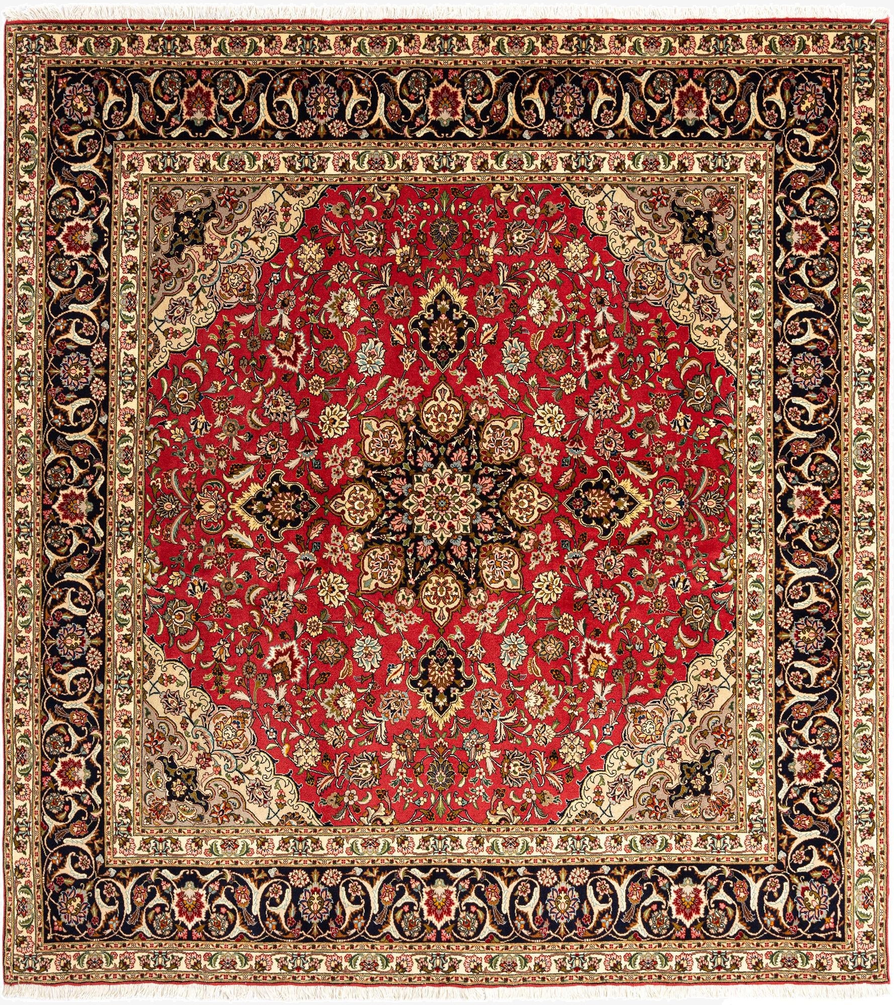  6' 7 x 7' 1 Tabriz Square Rug