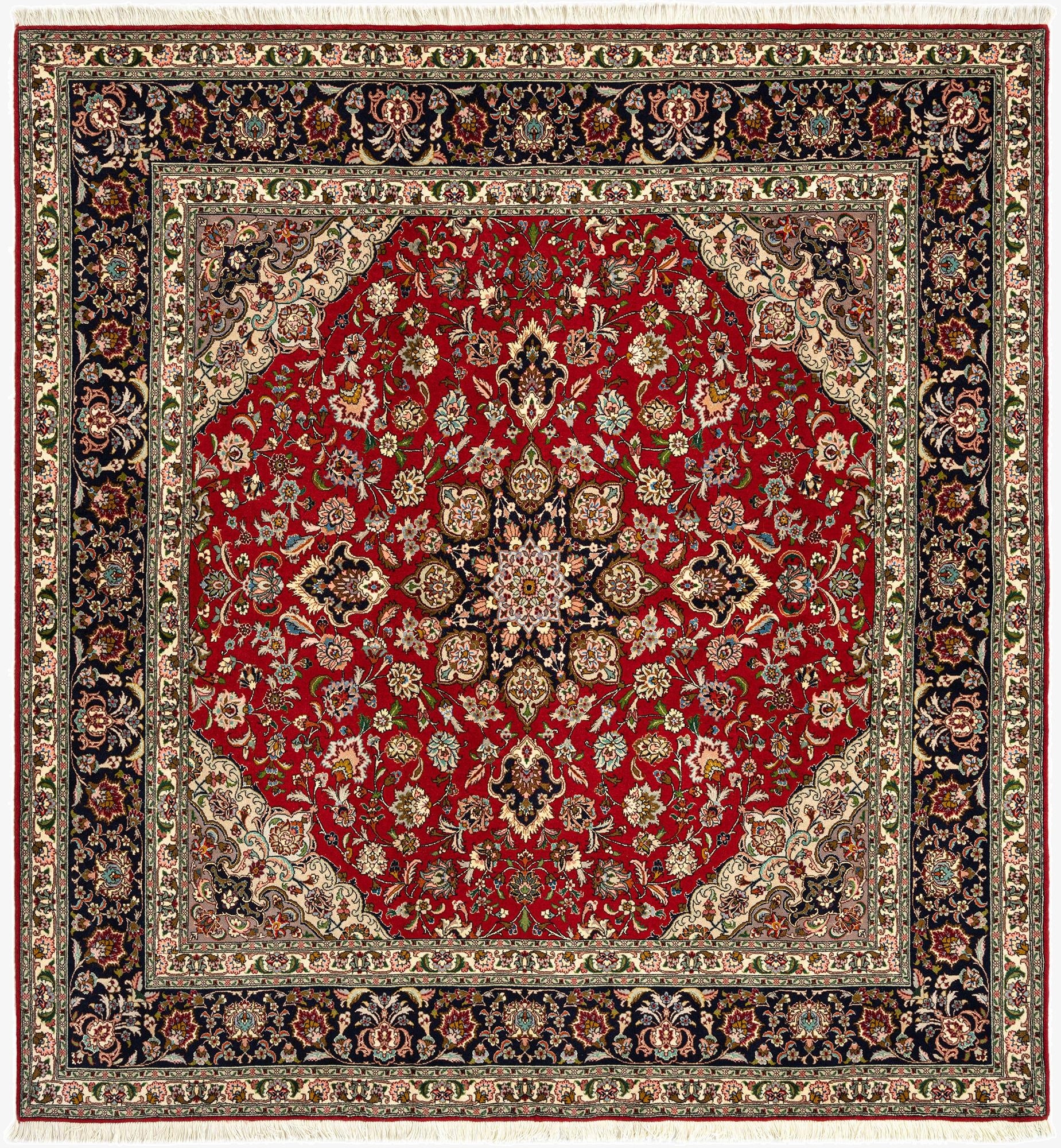  6' 8 x 7' 2 Tabriz Square Rug