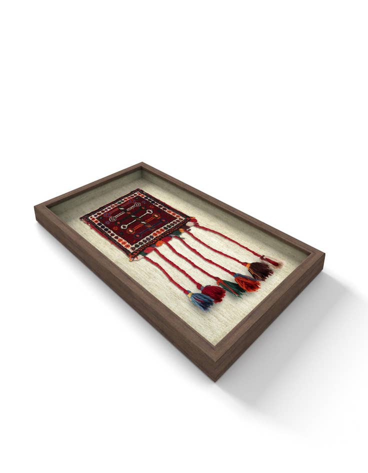 Detail image of  1' 1 x 1' 8 Textile Wall Art Square Rug