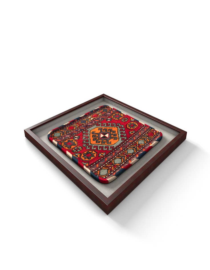 Detail image of  1' 6 x 1' 7 Textile Wall Art Square Rug