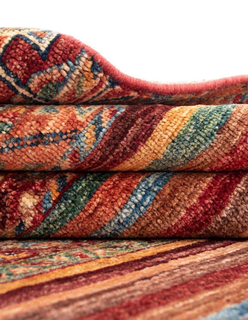 Red 8' x 8' 1 Torkman Wool Square Rug | Rugs.com