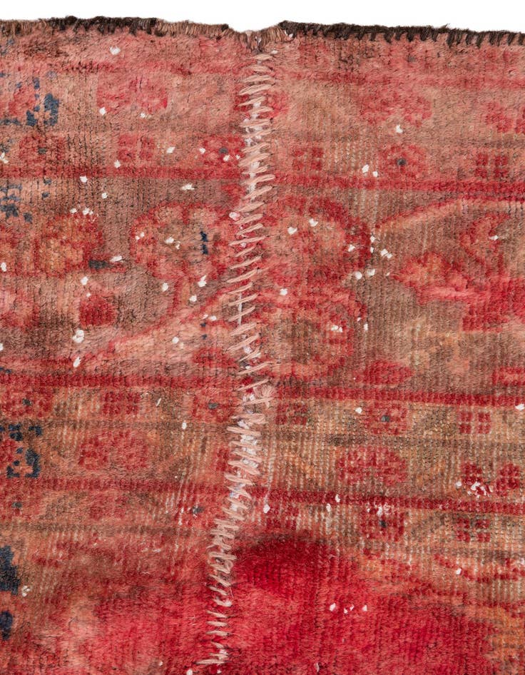 Detail image of  7' 1 x 7' 7  Hand Knotted Ultra Vintage Persian Wool Square Rug