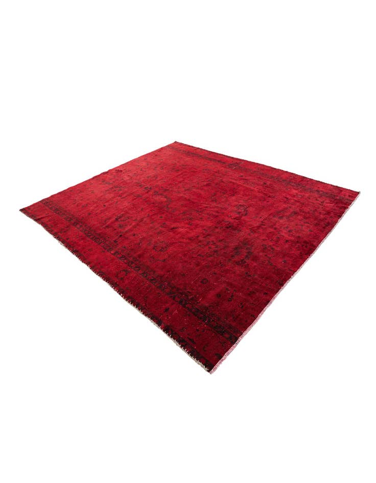 Detail image of  6' 10 x 7' 4  Hand Knotted Ultra Vintage Persian Wool Square Rug