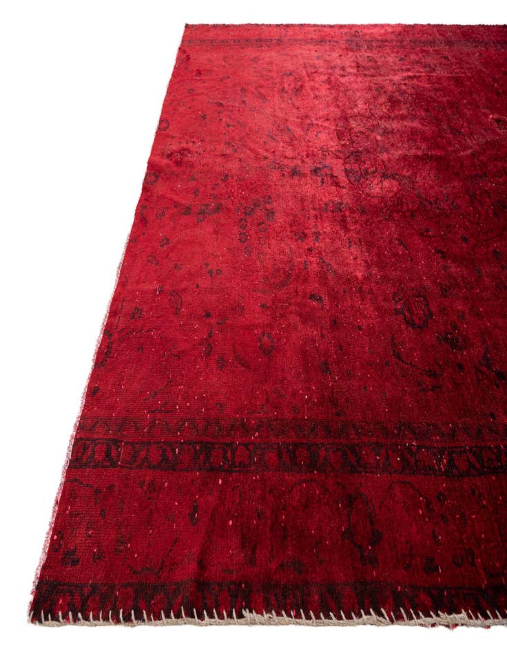 Detail image of  6' 10 x 7' 4  Hand Knotted Ultra Vintage Persian Wool Square Rug