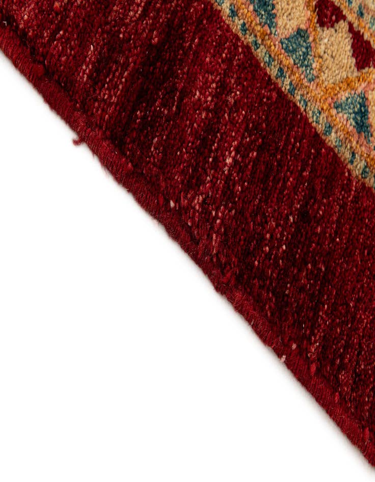 Detail image of  6' 2 x 6' 3  Hand Knotted Ziegler Wool Square Rug