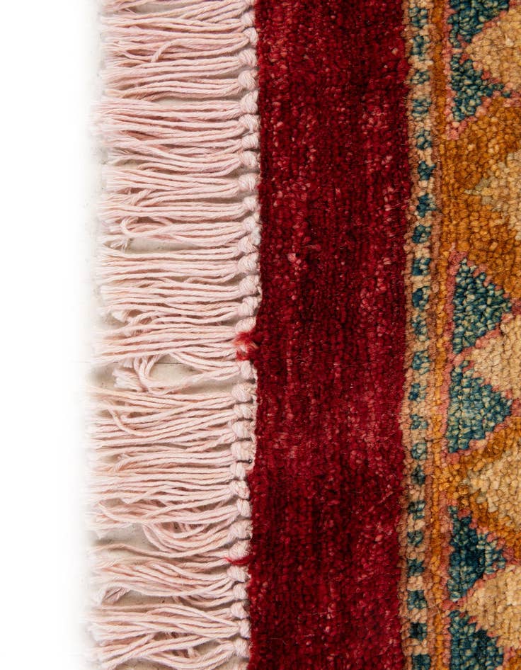 Detail image of  6' 2 x 6' 3  Hand Knotted Ziegler Wool Square Rug