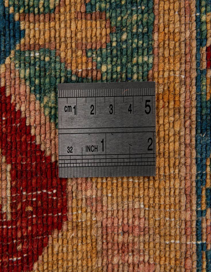 Detail image of  6' 5 x 6' 5  Hand Knotted Ziegler Wool Square Rug