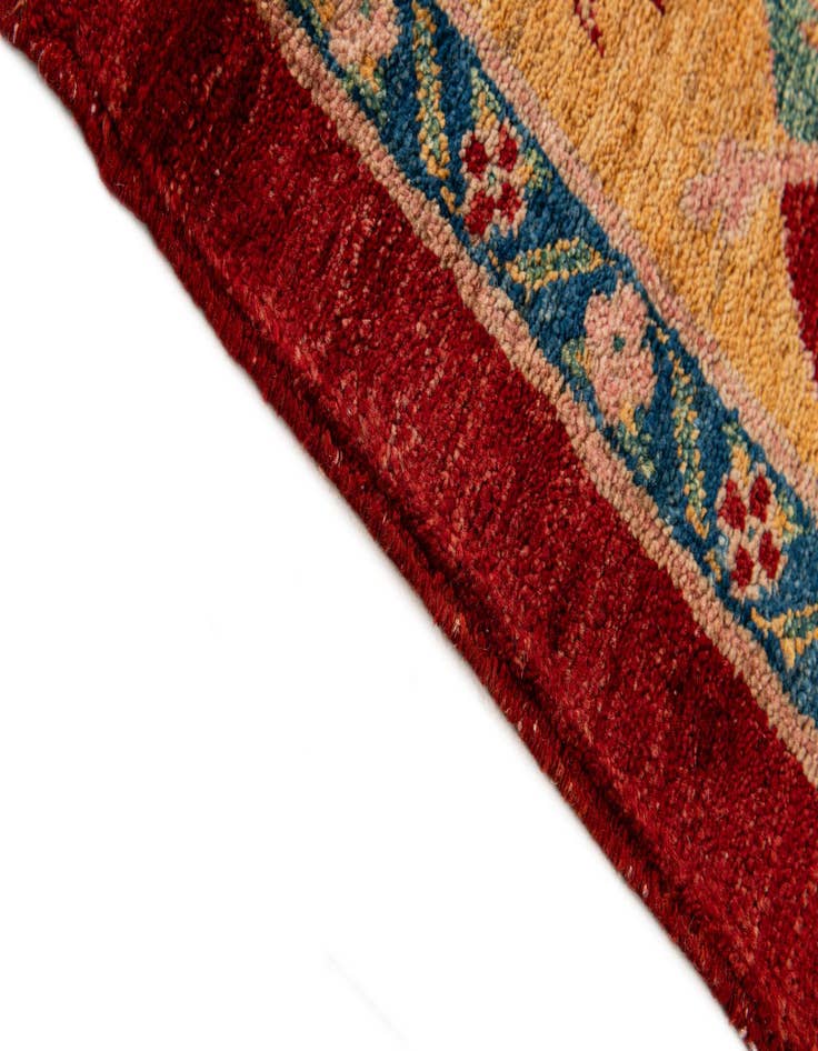 Detail image of  6' 5 x 6' 5  Hand Knotted Ziegler Wool Square Rug