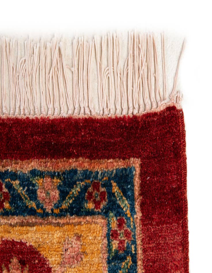 Detail image of  6' 5 x 6' 5  Hand Knotted Ziegler Wool Square Rug