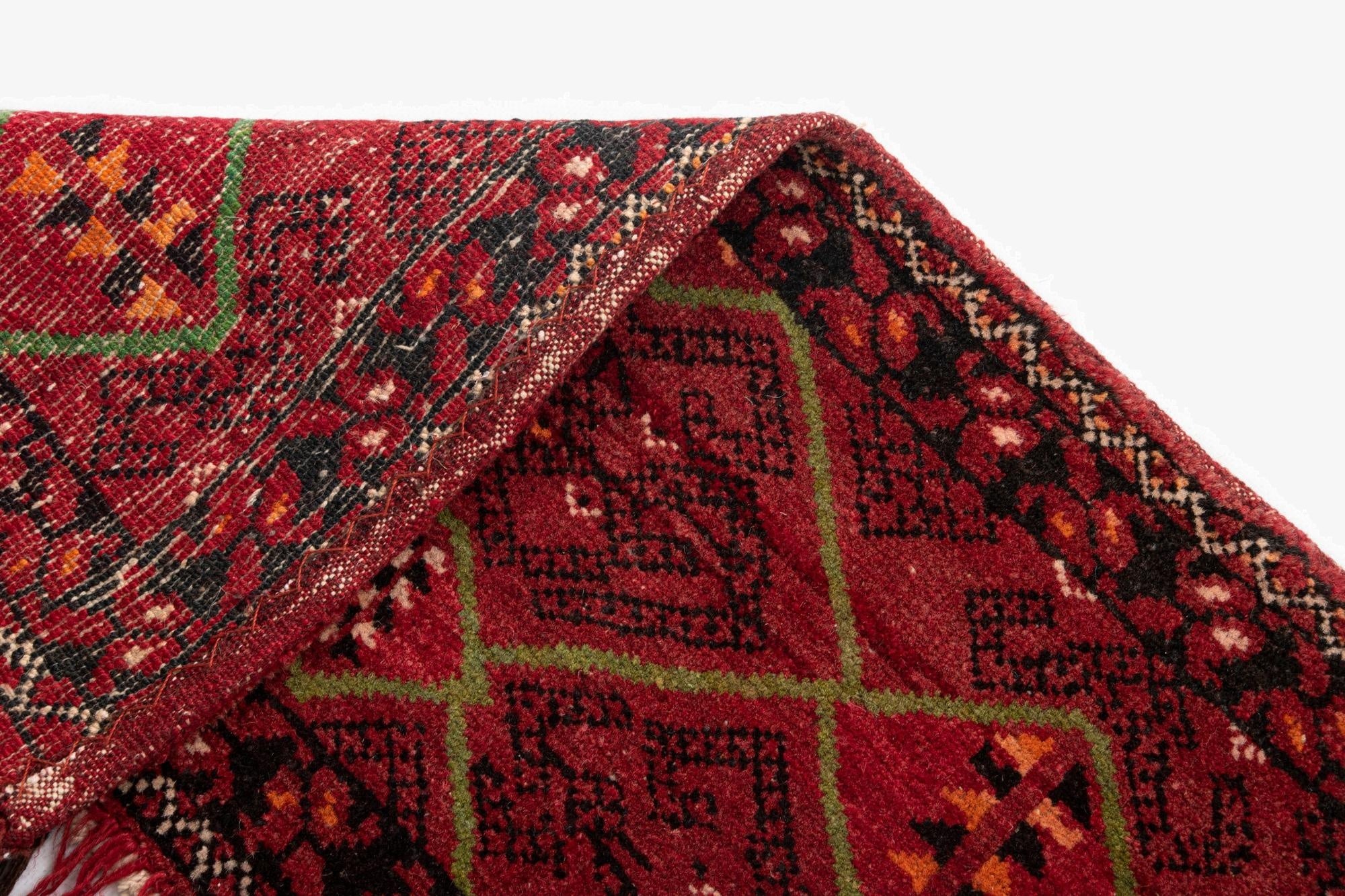  1' 4 x 5' 3 Afghan Wool Table Runner Rug