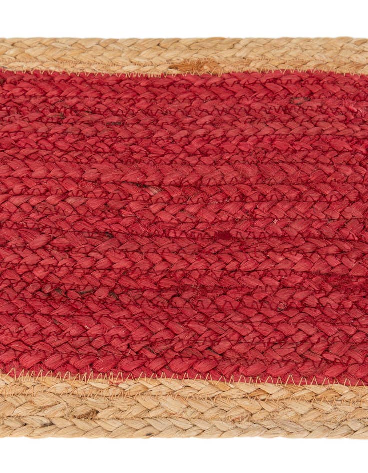 Detail image of  1' 2 x 8' 2  Hand Braided Jute Table Runner Rug