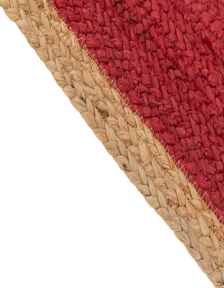 Detail image of  1' 2 x 8' 2  Hand Braided Jute Table Runner Rug