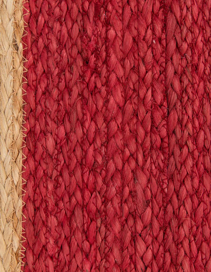 Detail image of  1' 2 x 8' 2  Hand Braided Jute Table Runner Rug