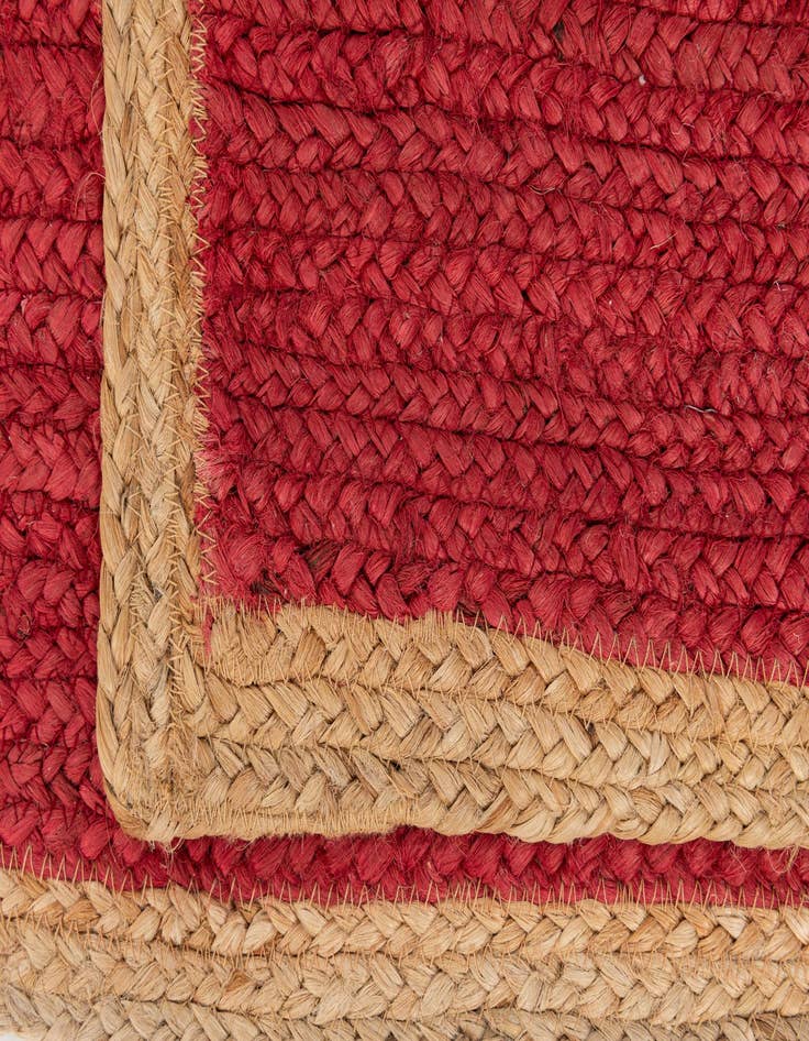 Detail image of  1' 2 x 8' 2  Hand Braided Jute Table Runner Rug
