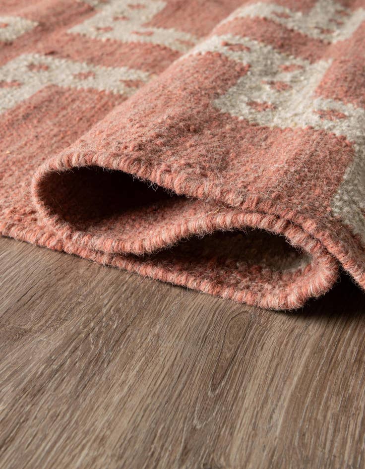 Detail image of  7' 10 x 10'  Hand Woven Kilim Wool Rug