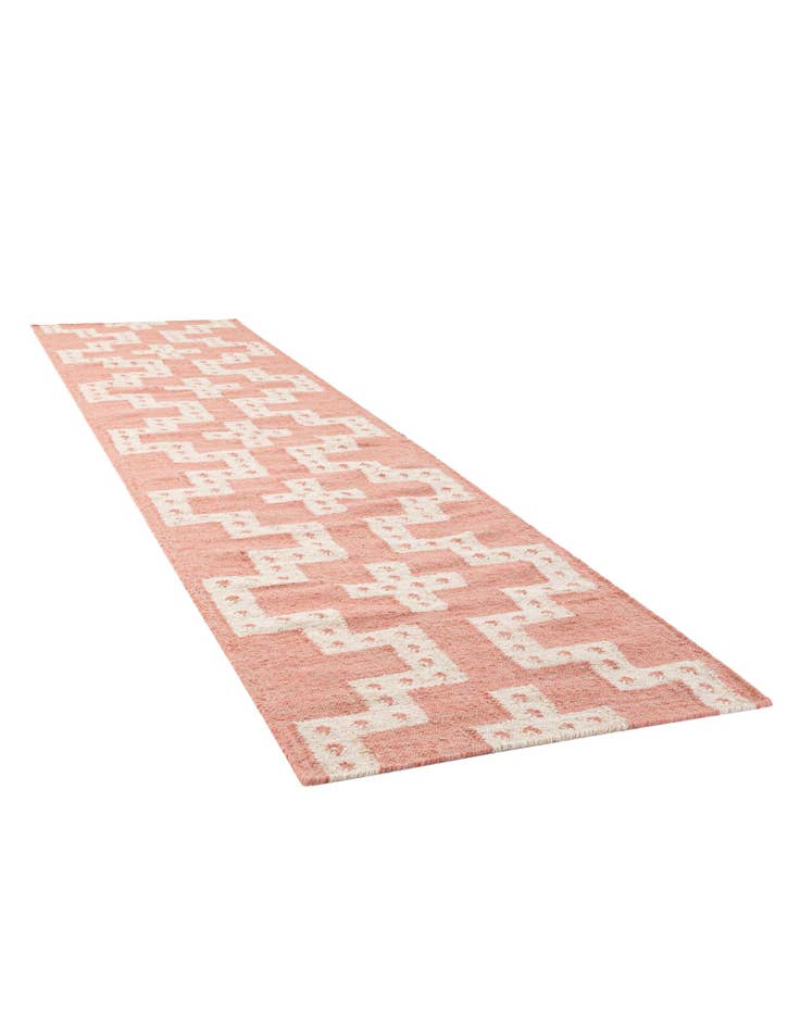 Detail image of  2' 7 x 12'  Hand Woven Kilim Wool Runner Rug