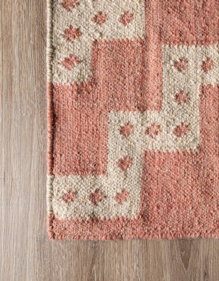 Detail image of  2' 7 x 12'  Hand Woven Kilim Wool Runner Rug