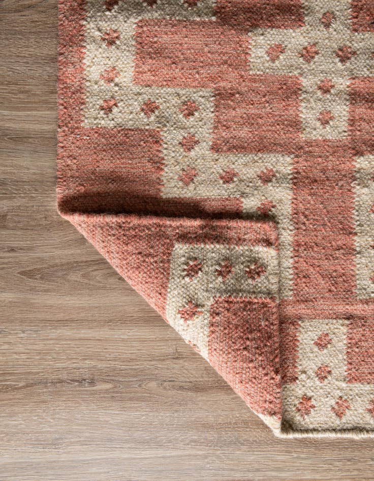 Detail image of  2' 7 x 12'  Hand Woven Kilim Wool Runner Rug