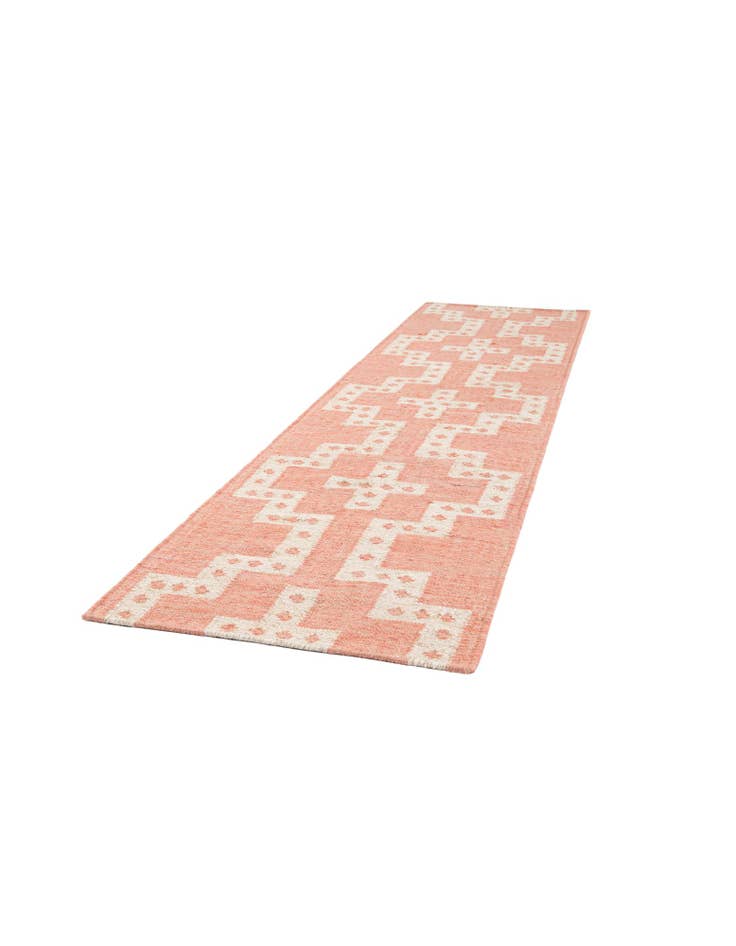 Detail image of  2' x 8'  Hand Woven Kilim Wool Runner Rug