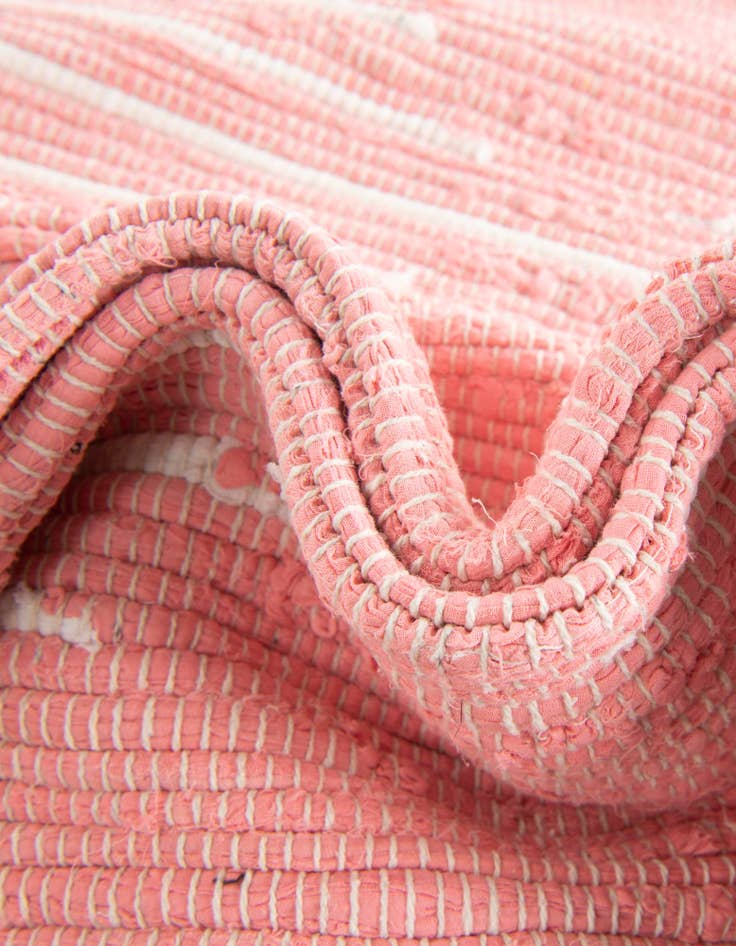 Detail image of  2' 2 x 3' 7  Hand Woven Chindi Cotton Hearth Rug