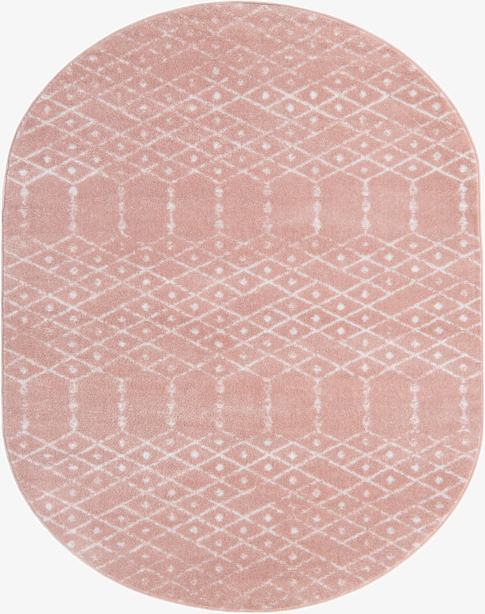  7' 10 x 10' Paxon Trellis Oval Rug