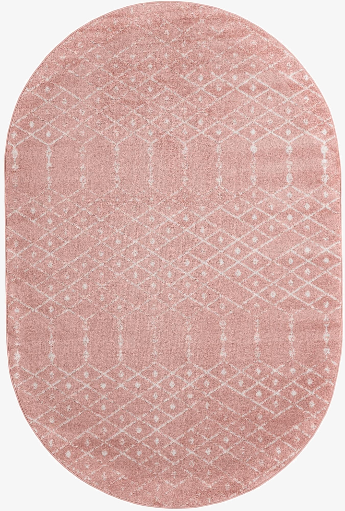  6' 1 x 9' Paxon Trellis Oval Rug