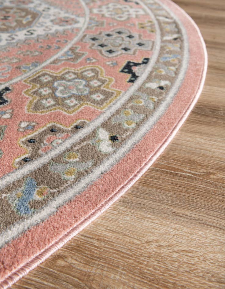 Detail image of  7' 10 x 7' 10 Kamala Washable Round Rug