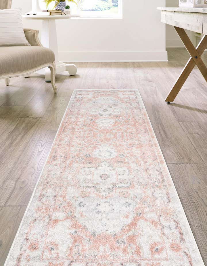 Rose Pink 2' x 8' Madeline Vintage Runner Rug | Rugs.com
