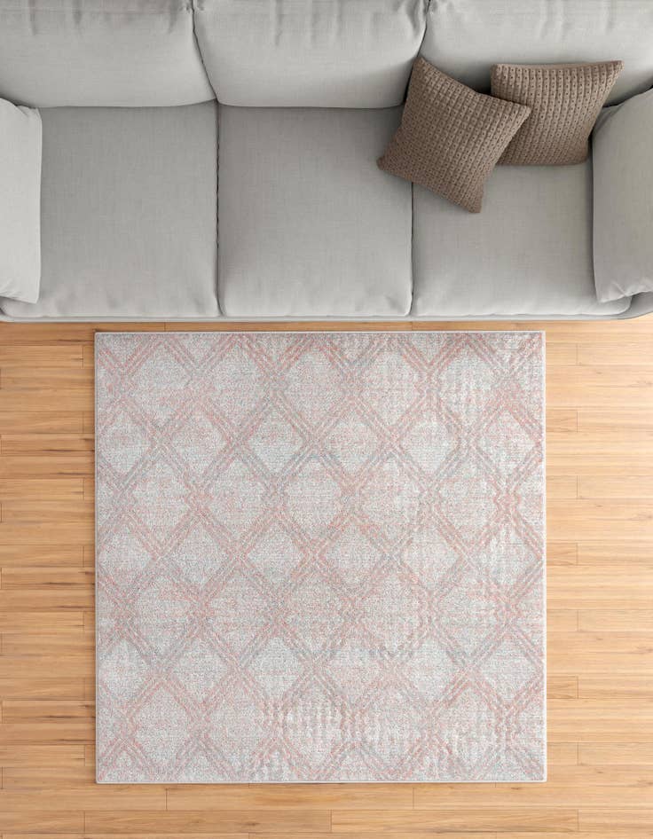 Detail image of  7' 10 x 7' 10 Kamala Washable Square Rug