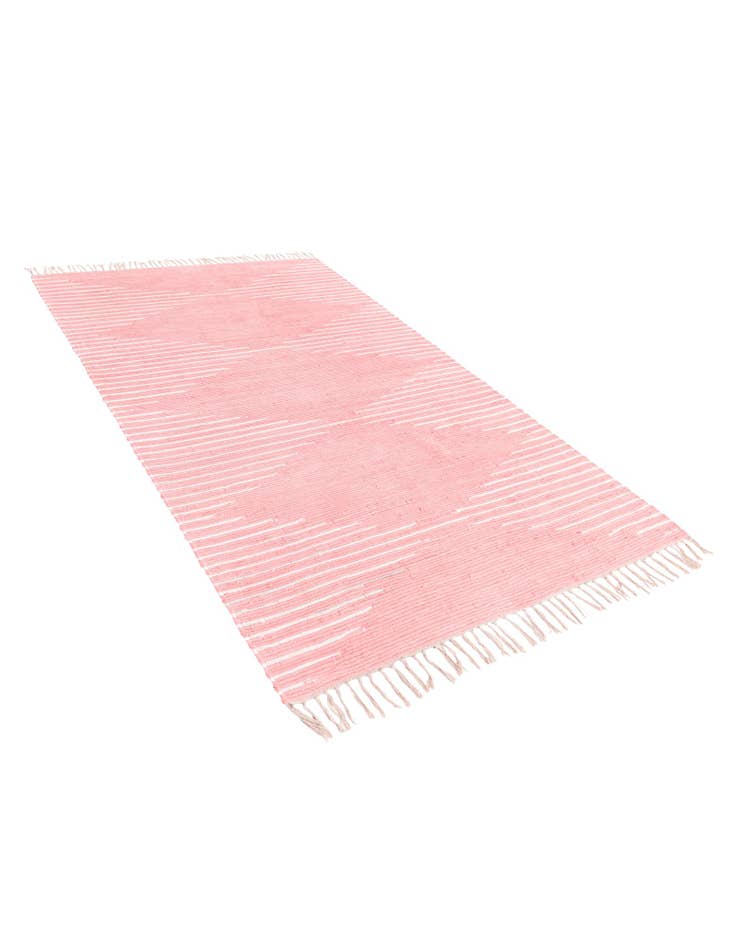 Detail image of  6' 1 x 9'  Hand Woven Chindi Cotton Rug