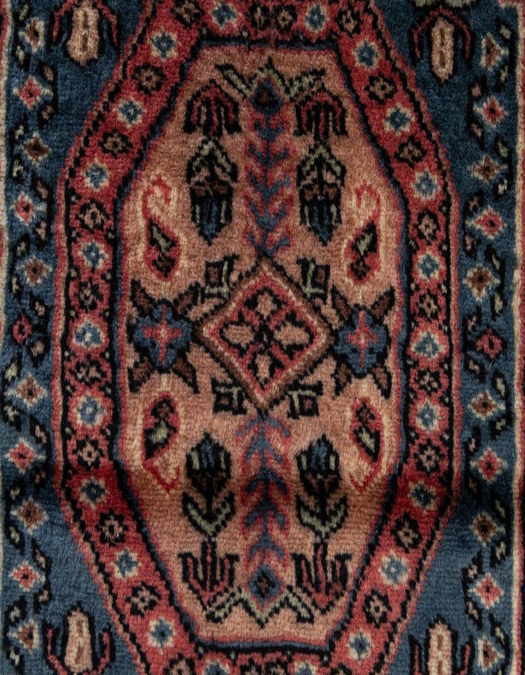 Detail image of  3' 3 x 4' 6  Hand Knotted Bokhara Wool Rug