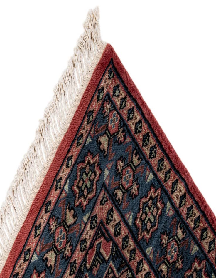 Detail image of  3' 3 x 4' 6  Hand Knotted Bokhara Wool Rug