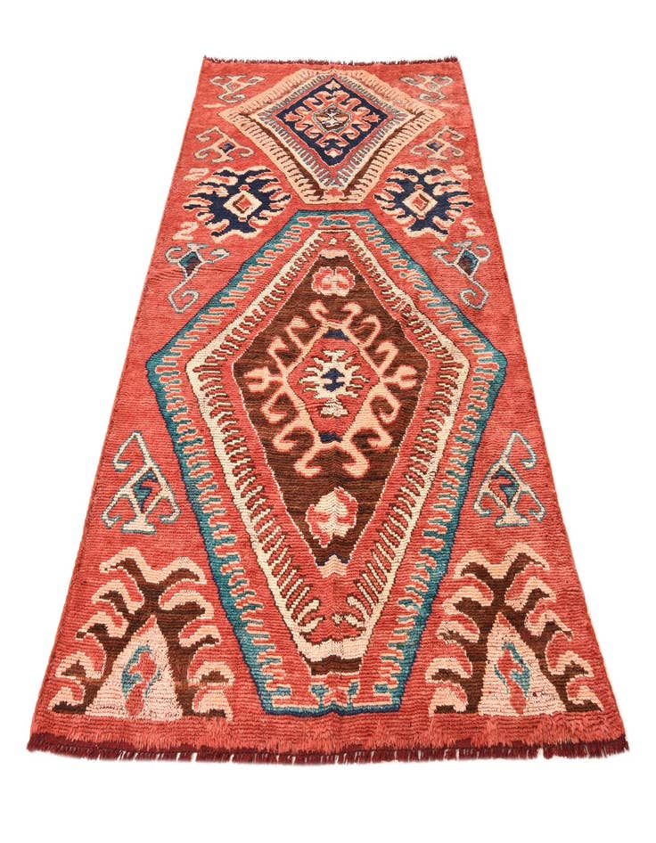 Detail image of  5' 2 x 8' 5  Hand Knotted Kazak Wool Rug