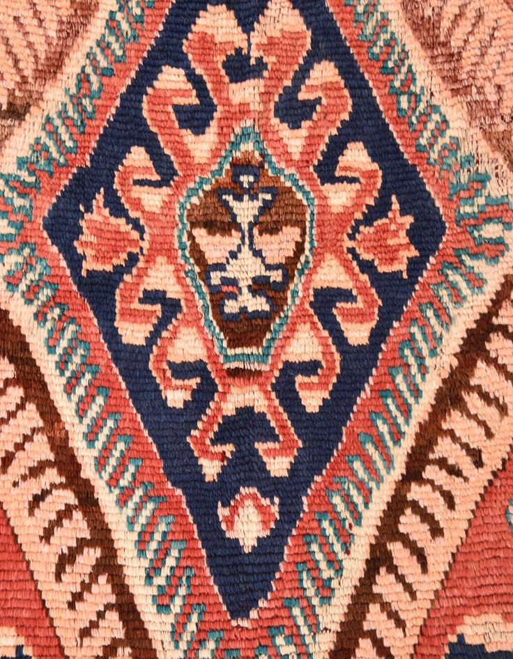 Detail image of  5' 2 x 8' 5  Hand Knotted Kazak Wool Rug