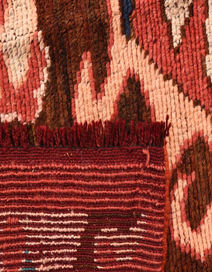 Detail image of  5' 2 x 8' 5  Hand Knotted Kazak Wool Rug