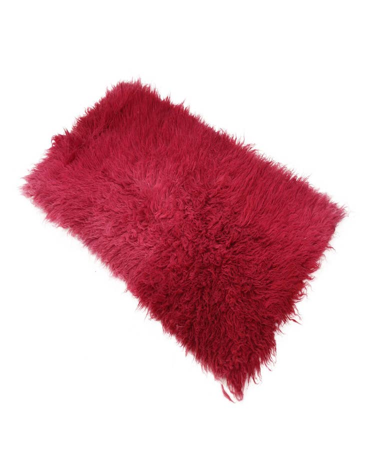 Detail image of  2' 4 x 4' 5  Hand Knotted Moroccan Wool Rug