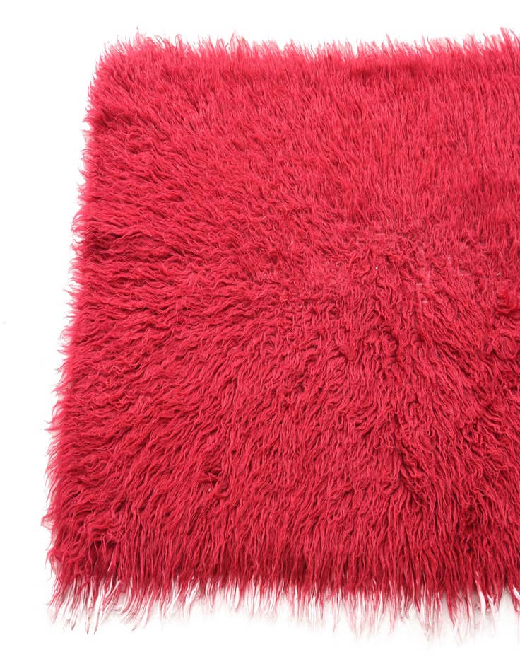 Detail image of  2' 8 x 5'  Hand Knotted Moroccan Wool Rug