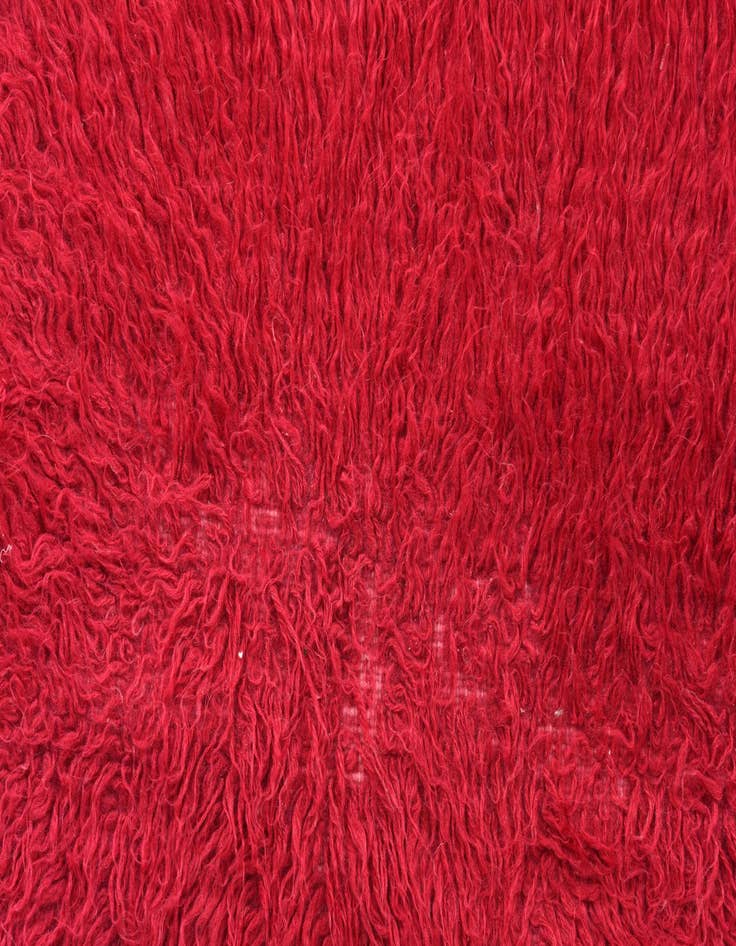 Detail image of  2' 8 x 5'  Hand Knotted Moroccan Wool Rug