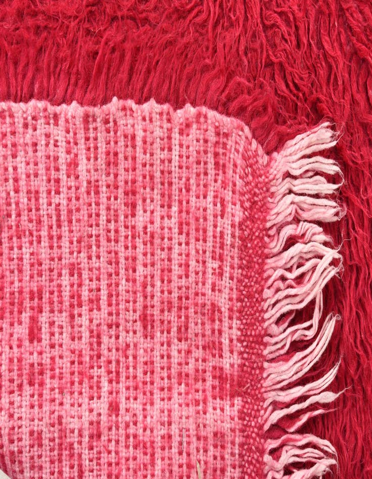 Detail image of  2' 8 x 5'  Hand Knotted Moroccan Wool Rug