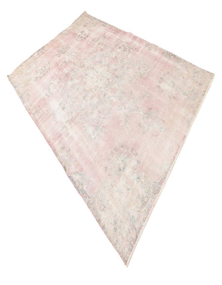 Detail image of  6' 9 x 10' 2  Hand Knotted Ultra Vintage Persian Wool Rug