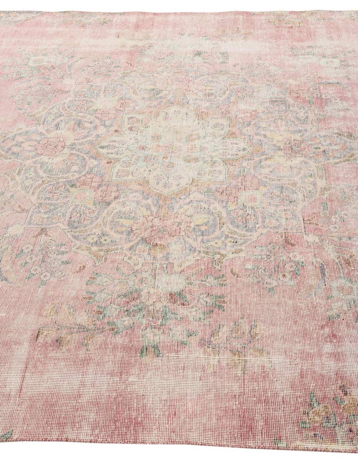 Detail image of  6' 9 x 10' 2  Hand Knotted Ultra Vintage Persian Wool Rug