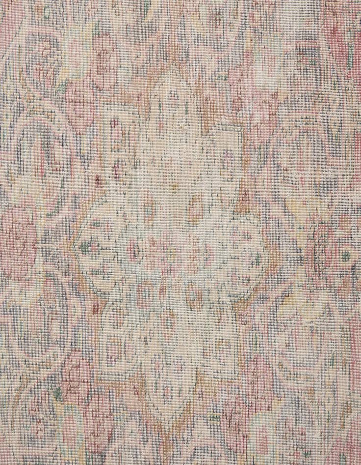 Detail image of  6' 9 x 10' 2  Hand Knotted Ultra Vintage Persian Wool Rug