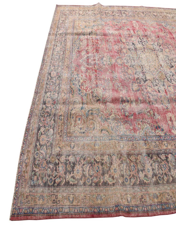 Detail image of  9' 9 x 12' 8  Hand Knotted Ultra Vintage Persian Wool Rug