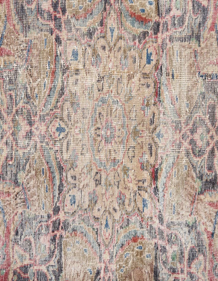 Detail image of  9' 9 x 12' 8  Hand Knotted Ultra Vintage Persian Wool Rug