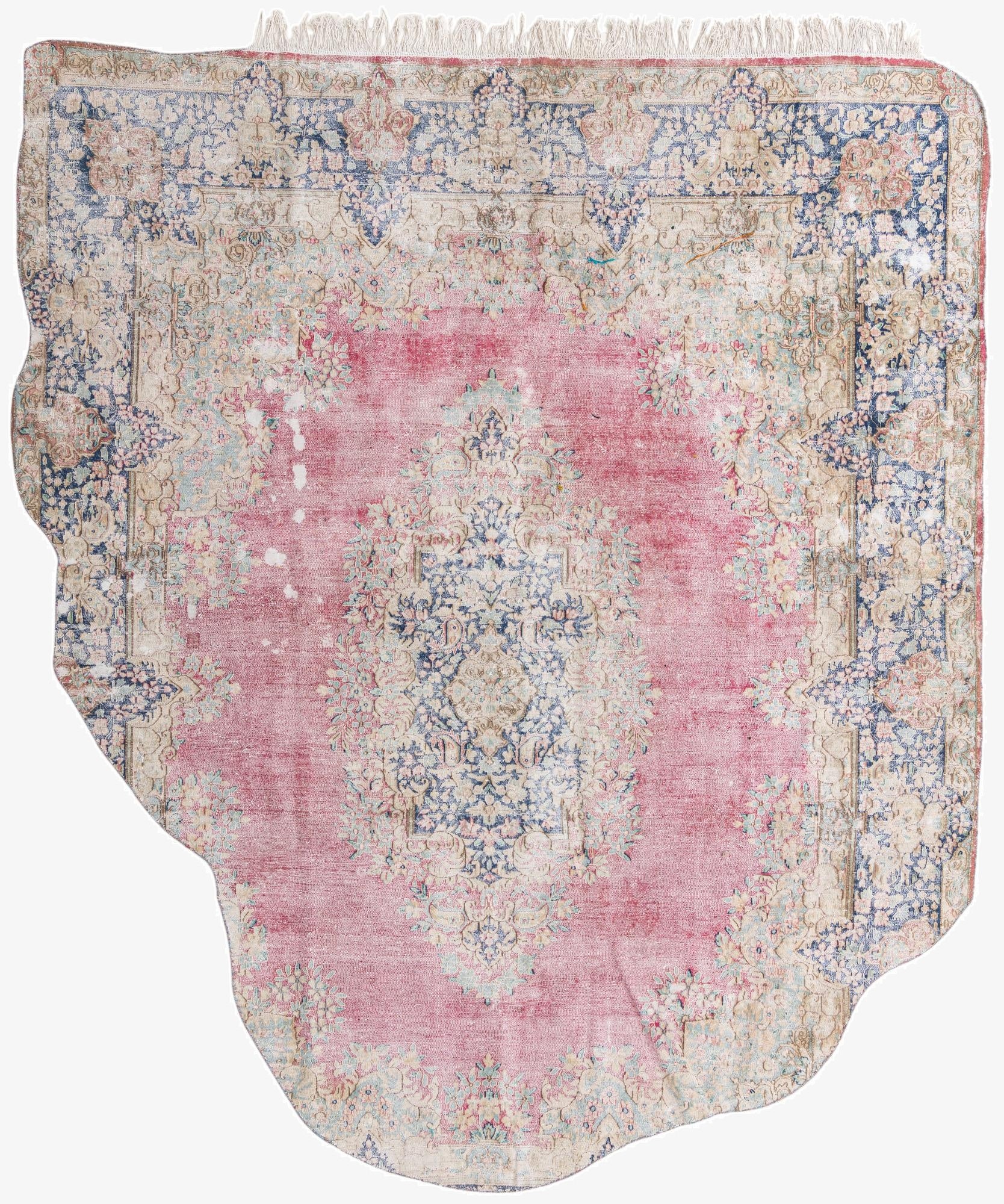  9' 8 x 11' 4  Hand Knotted Ultra Vintage Persian Wool Rug