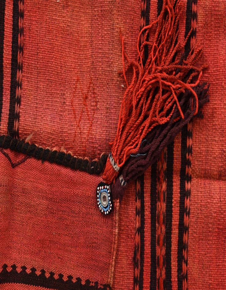 Detail image of  2' 10 x 3' 5  Hand Woven Kilim Fars Wool Square Rug