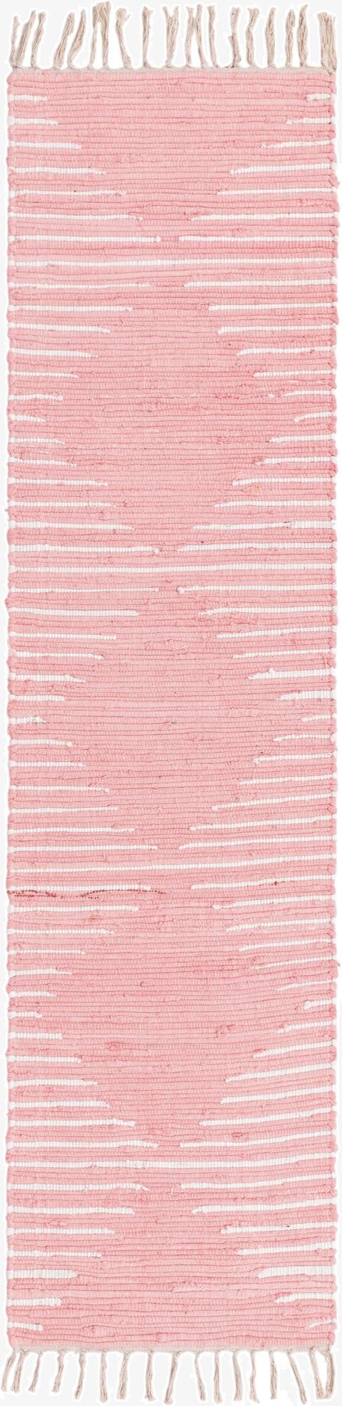  2' x 8'  Hand Woven Chindi Cotton Runner Rug