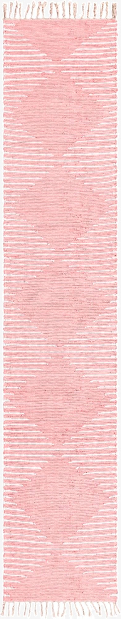  2' 7 x 13' 1  Hand Woven Chindi Cotton Runner Rug